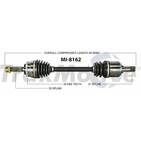 Surtrack Axle Cv Axle Shaft, Mi-8162 MI-8162 - main